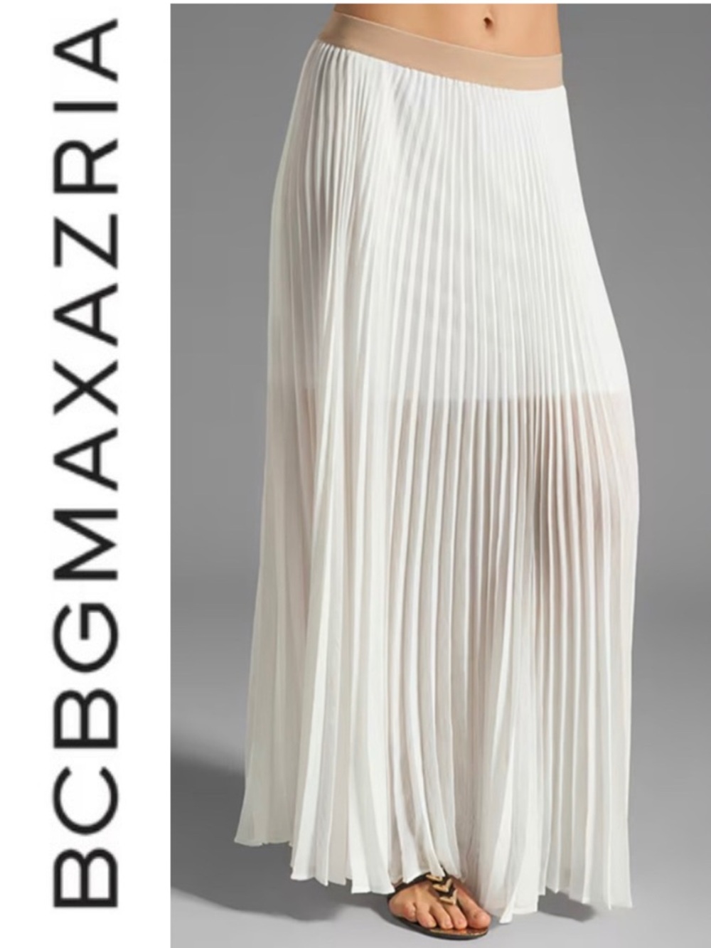 BCBG Estel Pleaded Maxi Skirt